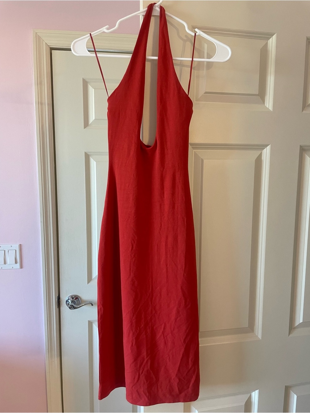 SKIMS TERRA Smooth Lounge Midi Halter Dress - Picture 2 of 6